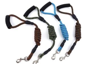 golden nylon dog traction rope
