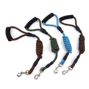 golden nylon dog traction rope