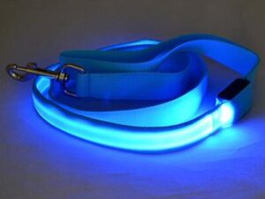 LED Hondenriem – Verlichte Nylon Riem met Vervangbare Batterij