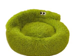 Fluffy Monster Mand voor Honden & Katten – Groen, Paars & Grijs
